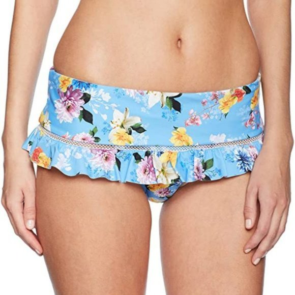 Nanette Lepore Other - Nanette Lepore Floral Swim Hipster Bottoms NWT M